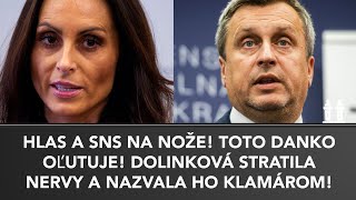 MEDZI SNS A HLASOM TO VRIE Dolinková stratila nervy a naložila Dankovi Toto nemal povedať [upl. by Iz]