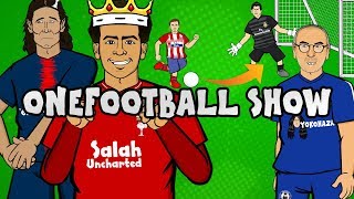 442oons ► Mo Salah SHAVES David Brent  Man United vs PSG in the UCL ► Onefootball Show [upl. by Forsyth]