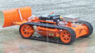 Robotic Tracked Snow Plow [upl. by Enibas]