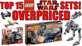 Top 15 OVERPRICED LEGO Star Wars Sets [upl. by Lonergan]