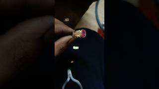 Manik handmade finger ring shortvideo gold jewellery sonekigoldringkidesign [upl. by Bria]