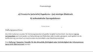 Hypotonie und Orthostatische Dysregulationen [upl. by Mata]