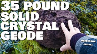 Oregon Rocks Rockhounding Oregon Huge Crystal Geode [upl. by Atsirc]