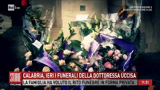 Calabria ieri i funerali della dottoressa uccisa  Storie italiane  23112023 [upl. by Ataynik]