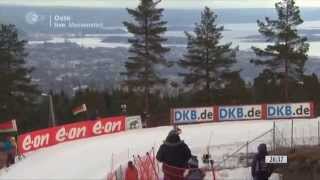 23032014 Biathlon Oslo Massenstart Damen Winner Anastasia Kuzmina Last Race Andrea Henkelfull [upl. by Toney]