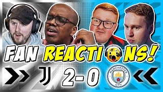 MAN CITY FANS IN TEARS😭 REACTION TO JUVENTUS 20 MAN CITY  CHAMPIONS LEAGUE FAN REACTIONS [upl. by Dranyl]