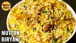 MUTTON BIRYANI  QUICK MUTTON BIRYANI RECIPE  PRESSURE COOKER MUTTON BIRYANI [upl. by Aicenav137]