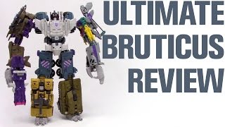 Combiner Wars Hasbro Bruticus Review w Shockwave Onslaught Swindle Brawl Blast Off Vortex [upl. by Kamin]