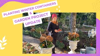 Planting winter containers amp Garden update [upl. by Saddler]