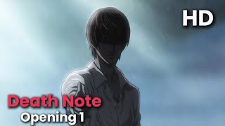 Death Note OP 1 HD Subtitles《 the WORLD  Nightmare 》 [upl. by Emsoc]