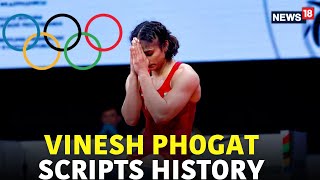 Vinesh Phogat LIVE News  Vinesh Phogat Reaches Final Assured Of Silver  Paris Olympics  N18G [upl. by Obmar]