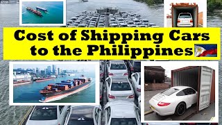 Custom Duty Ad Valorem Tax Import Fee how much it would cost to ship Cars to the Philippines [upl. by Ycnaffit]