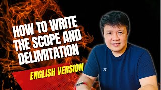 How to Write the Scope and Delimitation [upl. by Grim]