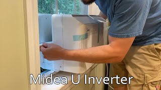 Midea 8000 BTU U Smart Inverter Window AC Installation 2022 [upl. by Humo]