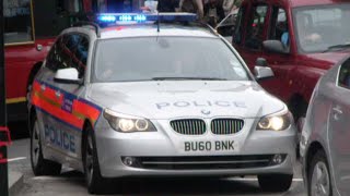 Metropolitan Police Response  BU60 BNK  Airport Armed Response Vehicle  BMW 525d [upl. by Langer]