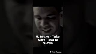 Top 10 Drake Most Streamed Song on YouTube drake top10 ranking list rap shorts songs usa [upl. by Bonnes]