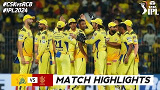 CSK vs RCB 1st Match IPL 2024 Highlights  IPL Highlights 2024  RCB vs CSK highlights today [upl. by Arny]