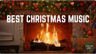 Best Christmas music playlist with fireplace Fireplace Video  Christmas Songs [upl. by Ila]