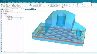 NX CAM 2312 Additive amp In Process Workpiece display per level [upl. by Vallery]