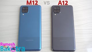 Samsung Galaxy M12 vs Galaxy A12 Speed test and Camera Comparison [upl. by Latonia]