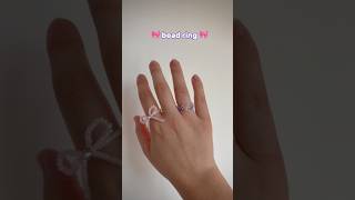 bead ring 💗🎀 music diy [upl. by Eenhat335]