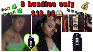 Organique Mastermix Loose Deep wave hair  3 bundles only 18  Is it worth it  Baddie on a budget [upl. by Alodie995]