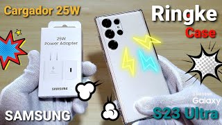 CASE Ringke Fusion GALAXY S23 ULTRA  Cargador 25w  ASMR [upl. by Alexander]