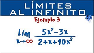 Límites al infinito  Ejemplo 3 [upl. by Bega]