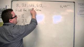 AQA Core 2 514 Finding the nth term for a Geometric Sequence [upl. by Ynohtna]