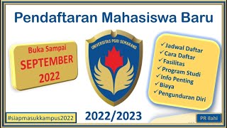 Pendaftaran UPGRIS Semarang 20222023 [upl. by Tsyhtema]