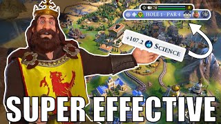 Civ 6  Over 100 Science From One City Just Scotland Things – 3 Deity Scotland Civilization VI [upl. by Eniarrol]