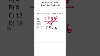 ASVABPiCAT Math Knowledge Practice Test Question Exponents acetheasvab with grammarhero [upl. by Sanborne]