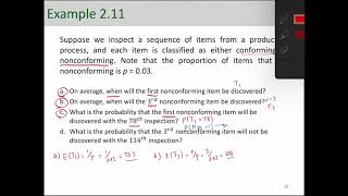 Negative Binomial Example Part 1 [upl. by Naujal]