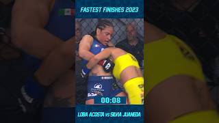 Lucero “La Loba” Acosta ACABÓ con Silvia Juaneda en 84 segundos🔥 sumision mma deportesdecombate [upl. by Oetomit]