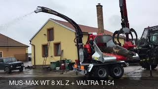 MUSMAX WT 8 XL Z a VALTRA T154 [upl. by Anicul689]