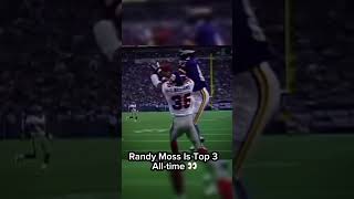 Randy Moss highlights are insane 😳 nfl shorts [upl. by Eekorehc]