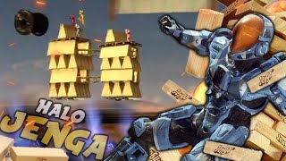 THIS JENGA TOWER ISNT SAFE Halo 3 PC  Custom Games [upl. by Jessen456]