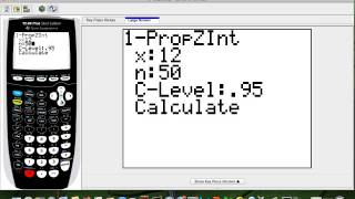 How to find the confidence interval of the proportion in the TI84 calculator [upl. by Knarf]