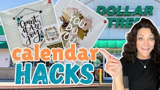 GENIUS Dollar Tree CALENDAR DIY HACKS You Must Try  FALL DIY Decor [upl. by Clarice]