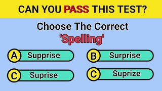 Spelling Test  Can You Spell These Tricky Words  Correct Spelling Challenge [upl. by Notsrik]