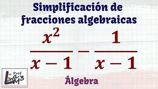 Fracciones algebraicas con igual denominador  La Prof Lina M3 [upl. by Siroval305]