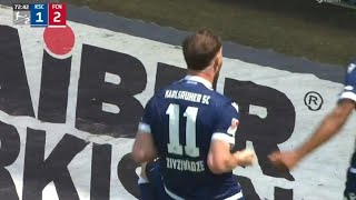 Karlsruher SC vs FC Nürnberg 32 Budu Zivzivadze goals earn win for KSC  Bundesliga 2 Match recap [upl. by Tsui250]