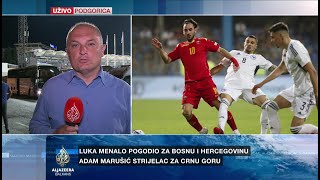 Liga nacija Crna Gora i BiH podijelili bodove u Podgorici [upl. by Aiseneg]