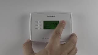 Programming Schedules on the Honeywell Home RTH2300 Thermostat [upl. by Noellyn798]