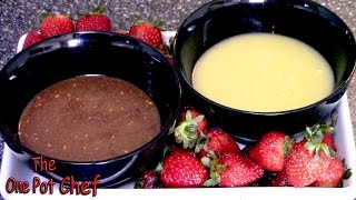 Chocolate Fondue Dips  One Pot Chef [upl. by Onairpic]