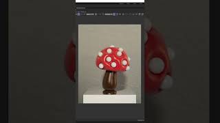 Quick abstract mushroom using C4D’s deformers and volume mesher 🍄 3dart 3dmodeling c4d maxon [upl. by Yllehs948]