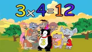 3 TIMES TABLE MULTIPLICATION SONG  FROM quotTHE NUMBEARS MULTIPLYquot CD BY PHIL SNYDER [upl. by Konikow]