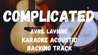 COMPLICATEDAVRIL LAVIGNE KARAOKE ACOUSTICBACKING TRACK [upl. by Namaj367]