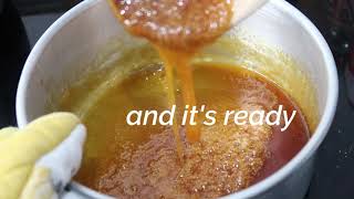 How To Caramelize Sugar  Flan Caramel Sauce Recipe [upl. by Laden]