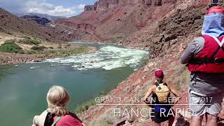 Flip and Rescue  HANCE Rapid  Grand Canyon  September 11 2017 [upl. by Eelyam629]